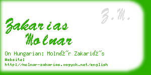 zakarias molnar business card